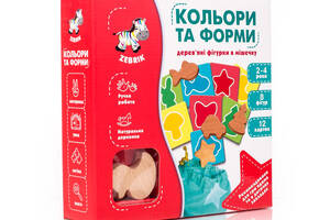 Настольная игра Vladi Toys Цвета и формы (дерево) (ZB2001-01)