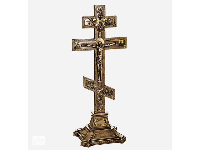 Настольный Крест с распятием Veronese 54х22 см 77403AА полистоун покрытый бронзой Купи уже сегодня!