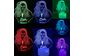 Настольный светильник-ночник Билли Айли 3D MOON LAMP Billie Eilish 16 Цветов (7293)