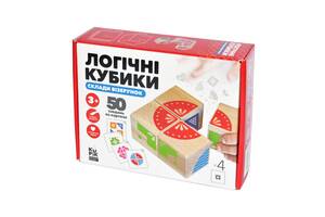 Навчальні логічні кубики 'Склади візерунок' Igroteco 900477, 50 завдань на картках