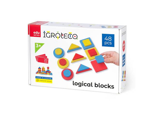 Учебный набор'Логические блоки Дьенеша' Igroteco 900408, 48 деталей