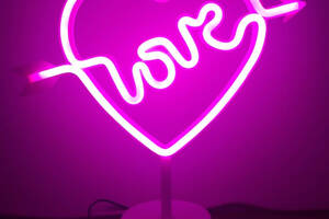 Ночник неоновый лампа Сердце Love SWF