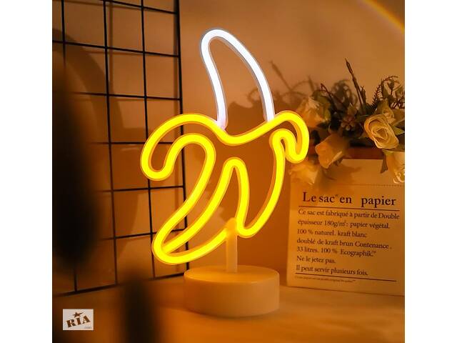 Ночник неоновый лампа светильник SWF Банан