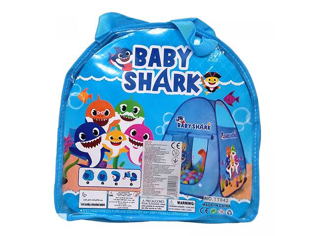 Палатка детская Baby Shark 80 x 63 x 63 см Mic (563)