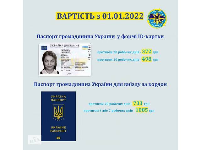 Паспорт, Паспорт Украины, ID - карта, загранпаспорт, загранпаспорт срочно оформить