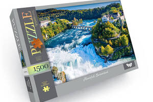 Пазл картонний 'Гірський водоспад' 1500 елементів, класичний пазл 68х47,5 см, Danko toys