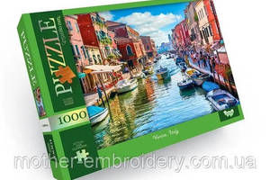 Пазл картонний Романтична Венеція Італія 1000 елементів класичний пазл 68х47,5 см Danko toys