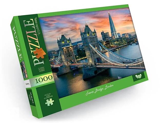 Пазл 'Tower Bridge, London' Danko Toys C1000-12-06, 1000 ел.