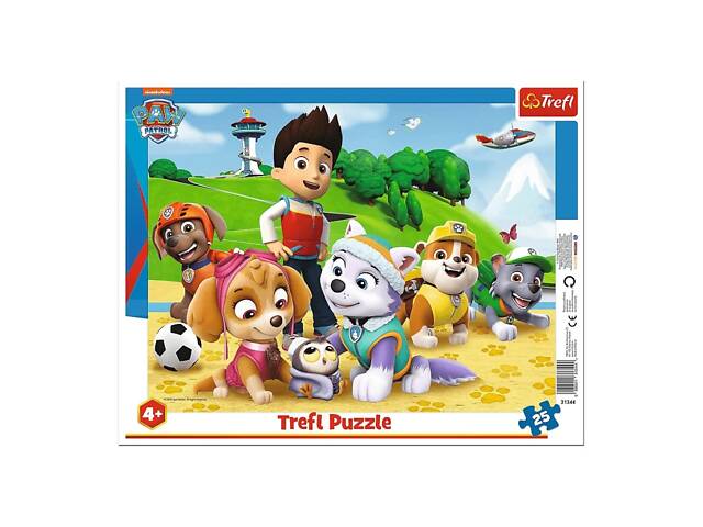 Пазли (Рамочні) - 'Щанячий патруль напав на слід' / Щенячий патруль Trefl 31344, 25 елементів