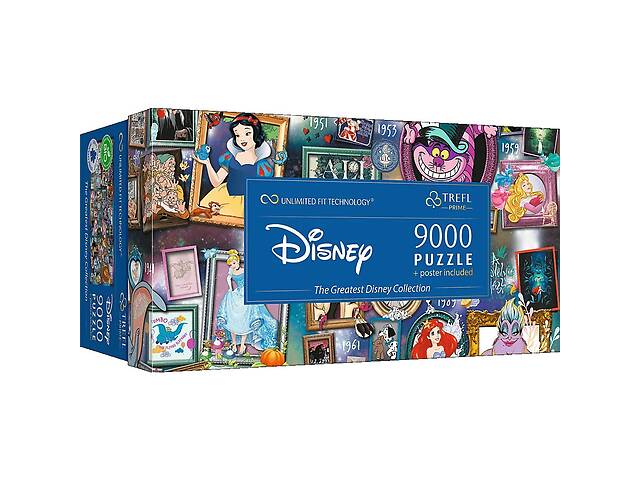 Пазлы Trefl 'Самая большая коллекция Disney' 9000 элементов серии Безграничная коллекция 199х93 см 81020