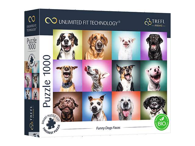 Пазлы Trefl 'Веселые собачки' 1000 элементов серии Безграничная коллекция 68х48 см 10706