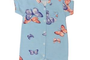 Песочник бабочки стрейч-кулир Лио голубой 68 (4854247)