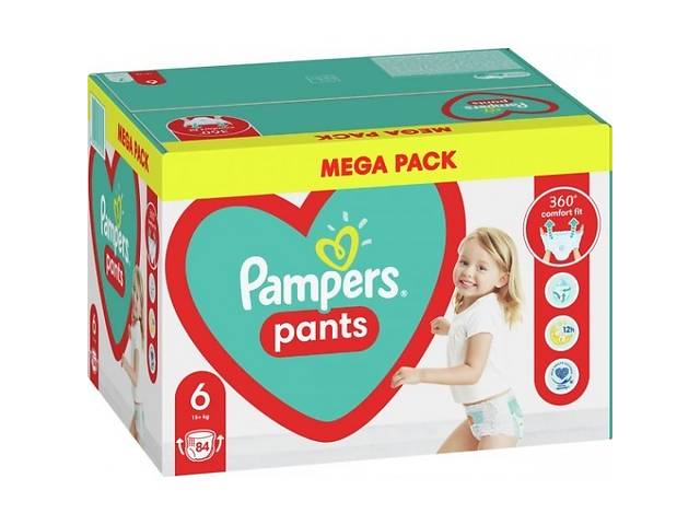 Підгузки-трусики Pampers Pants 6 14-19 кг 84 шт