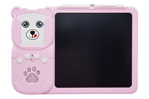 Планшет для рисования LCD Writing Tablet + озвученная азбука Монтессори Bambi Y5-2AB 255 карт Розовый