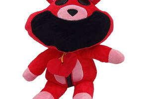 Плюшева Іграшка Усміхнені Звірята з Poppy Playtime Smiling Critters 'Ведмідь' Bambi POPPY(Red) 20 см
