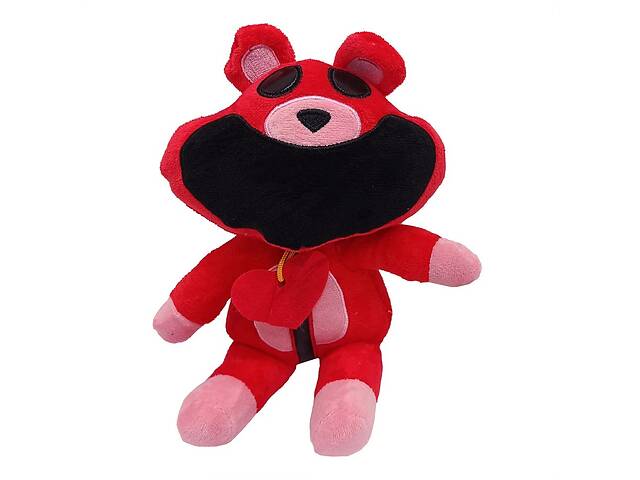 Плюшева Іграшка Усміхнені Звірята з Poppy Playtime Smiling Critters 'Ведмідь' Bambi POPPY(Red) 20 см