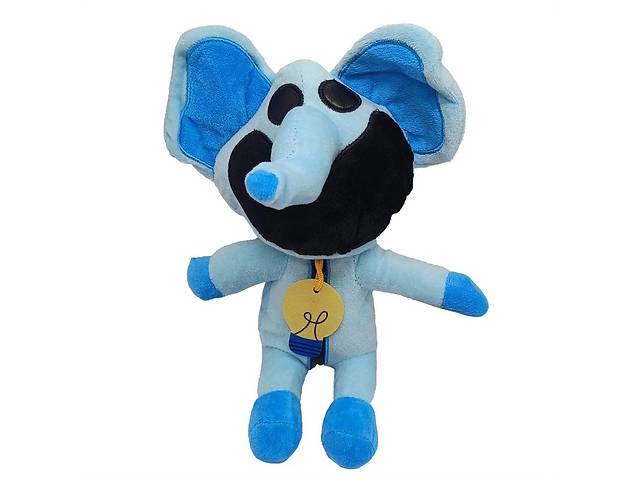 Плюшева Іграшка Усміхнені Звірята з Poppy Playtime Smiling Critters 'Бубба Буббафант' Bambi POPPY(Blue) 20 см