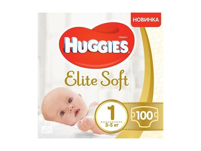 Подгузник Huggies Elite Soft 1 Giga (3-5 кг) 100 шт (5029053548500)