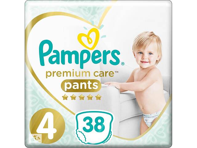 Подгузник Pampers Premium Care Pants Maxi Размер 4 (9-15 кг), 38 шт. (8001090759832)