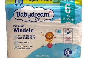 Подгузники Babydream Premium 6 XL 14-20 кг 64 шт