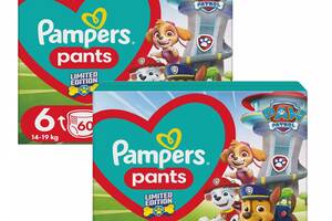 Подгузники-трусики Pampers Pants 6 (14-19 кг) 120 шт Щенячий патруль