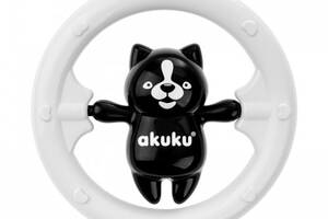Погремушка Akuku Мишка A0467, черно-белый