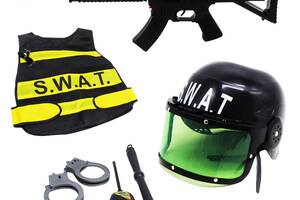 Полицейский набор в сумке SWAT 7 элем MIC (HT-C)
