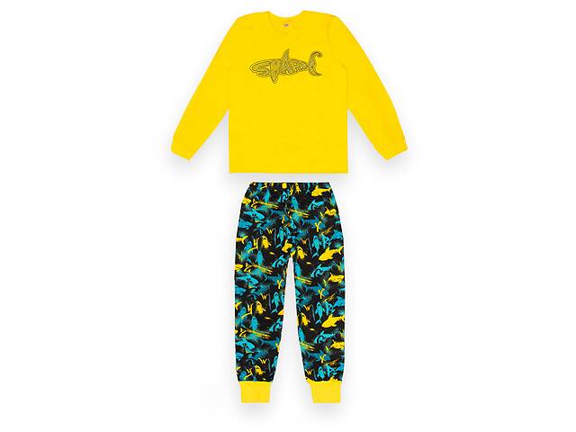Пижама детская для мальчика GABBI Shark Желтый на рост 140 (13335)