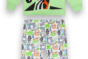 Пижама детская хлопковая для мальчика GABBI Сафари Зеленый на рост 110 (12902)
