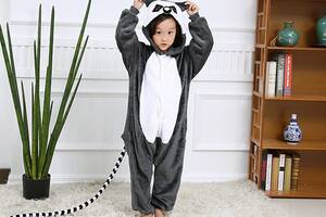 Пижама детская Kigurumba Лемур M - рост 115 - 125 см Серо-белый (K0W1-0080-M)