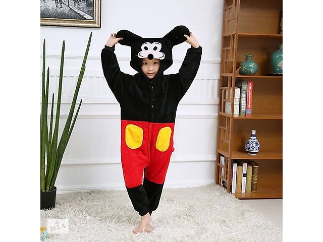 Пижама детская Kigurumba Микки Маус S - рост 105 - 115 см Черно-красный (K0W1-0083-S)