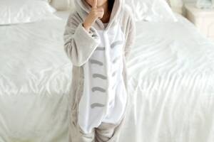 Пижама детская Kigurumba Тоторо XL - рост 135 - 145 см Серый с белым (K0W1-0052-XL)