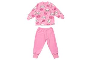 Пижама детская теплая флисовая для девочки GABBI PGD-23-3 Розовый на рост 80 (13834)