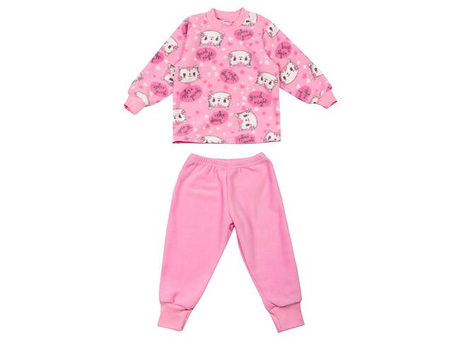 Пижама детская теплая флисовая для девочки GABBI PGD-23-3 Розовый на рост 98 (13834)