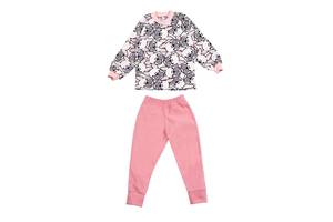 Пижама детская теплая флисовая для девочки GABBI PGD-23-5 Розовый на рост 104 (13838)