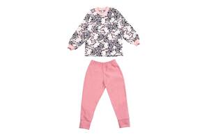 Пижама детская теплая флисовая для девочки GABBI PGD-23-5 Розовый на рост 116 (13838)