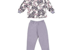 Пижама детская теплая флисовая для мальчика GABBI PGD-23-6 Серый на рост 128 (13837)