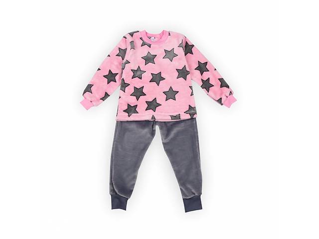 Пижама детская теплая хлопковая для девочки GABBI PGM-23-3 Розовый на рост 122 (13864)