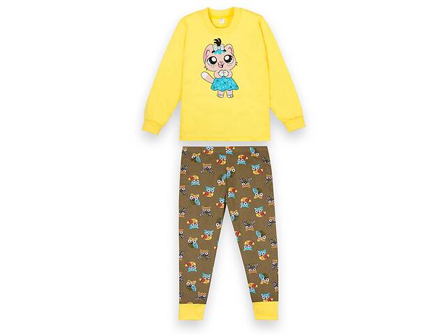 Пижама детская тонкая для девочки GABBI PGD-21-8 Желтый на рост 104 (12799)