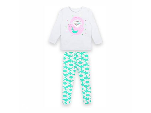 Пижама детская тонкая пижама для девочки GABBI PGD-21-5 Ментоловый на рост 98 (12796)