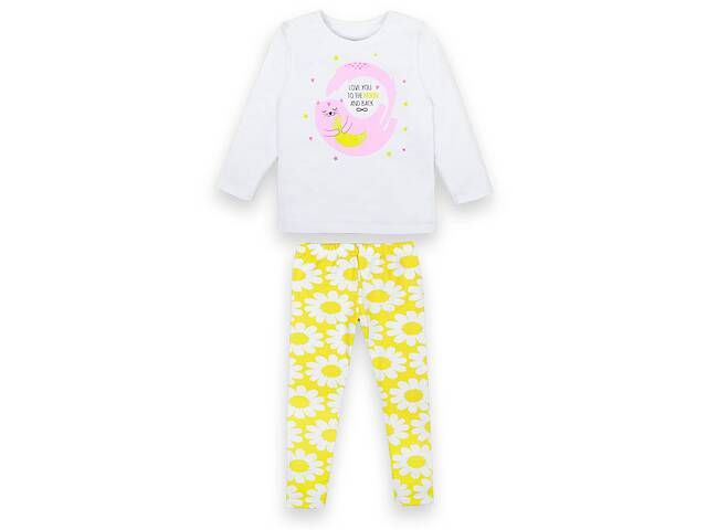 Пижама детская тонкая пижама для девочки GABBI PGD-21-5 Желтый на рост 116 (12796)