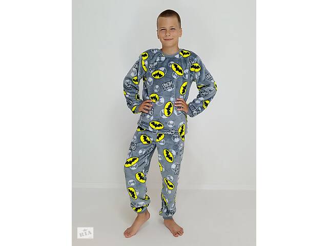 Пижама детская зимняя Triko Batman 140 см Серый (33494032-2)