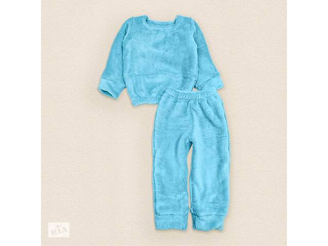 Пижама Dexter`s детская теплая из плюша однотонная blue 110 см голубой (131553868492)