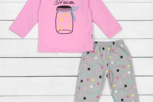Пижама Dexter`s футер have a nice dream 98 см розовый серый (131367137139)