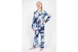 Пижама для девочки Cyberjammies Ellie 5818 4-5 yrs/110 см Синий с белым (5051877368057)