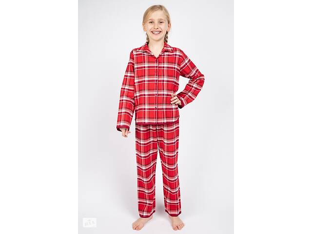 Пижама для девочки Cyberjammies Robyn 5845 6-7 yrs/122 см Красный в клетку (5051877369504)