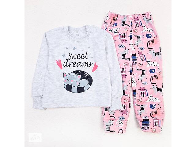 Пижама для девочки Dexter`s sweet dream 122 см розовый серый (131750469189)