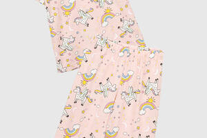 Пижама для девочки Misenza K06057 4-5 лет Пудровый (2000990455543)