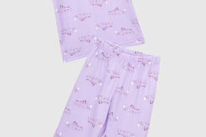 Пижама для девочки Misenza K06063 4-5 лет Сиреневый (2000990455482)