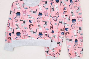 Пижама для девочки из футера Dexter`s kittens 110 см розовый (131737969151)
